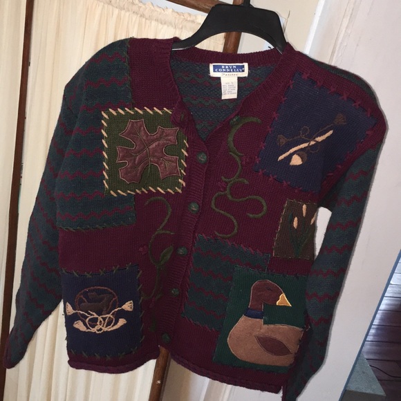 Vintage Sweaters - $5 SALE🎉‼️ VTG ChUnKy cardigan FALL sweater RAd